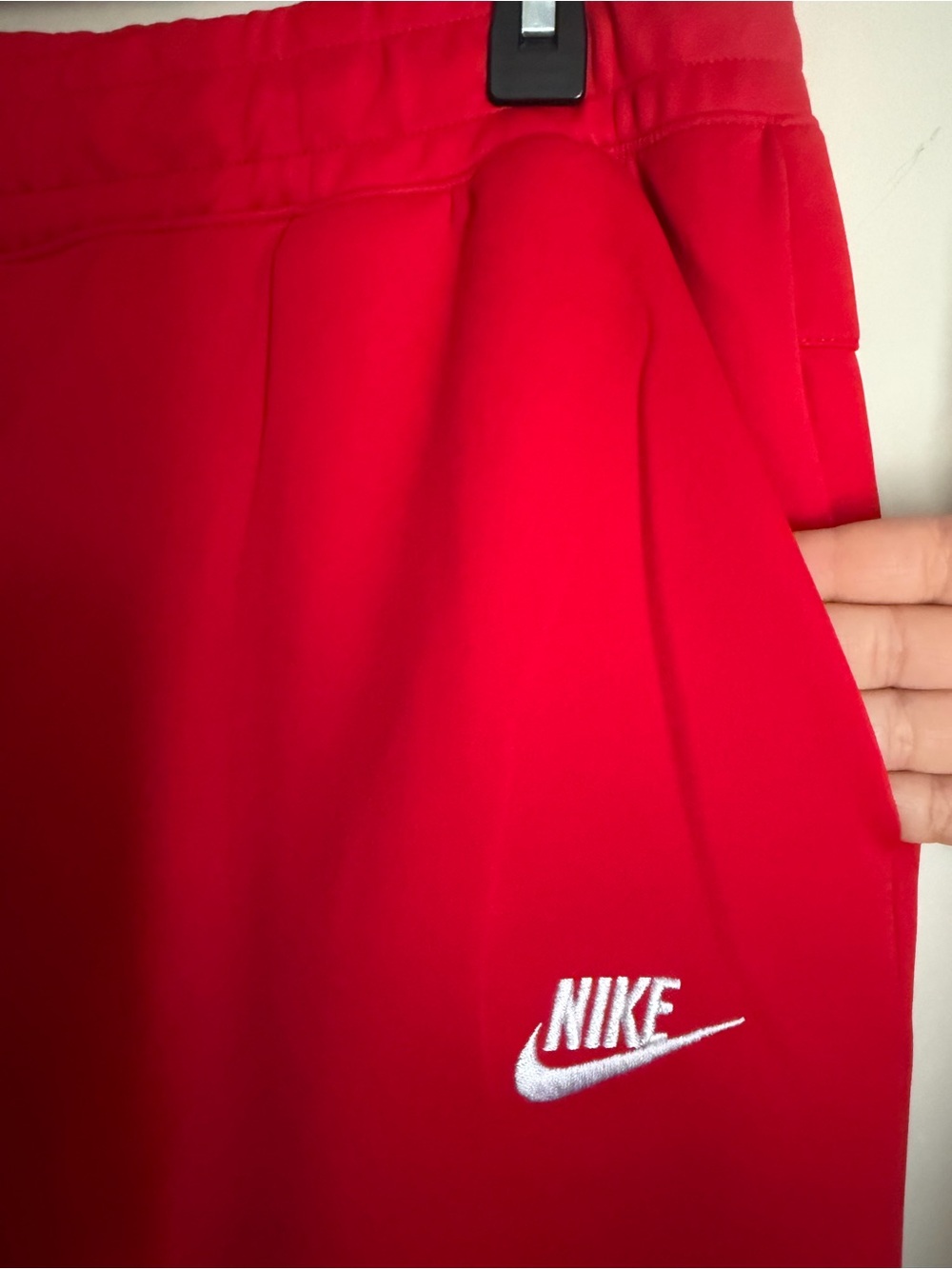 Nike Bright Red woman Joggers sweatpants L sporty casual school longwear - Picture 4 of 10
